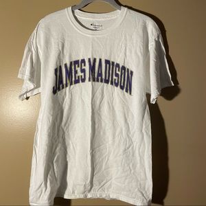 White JMU tshirt